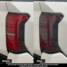 Tail Light Tint Vinyl Wrap Overlay Light Smoke 50% for Toyota Tacoma 2024+
