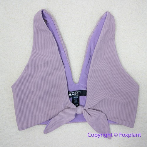 New! Set! Beach Riot Rib Dallas Emma bikini bottom lavender, top S, bottom M - Picture 4 of 12