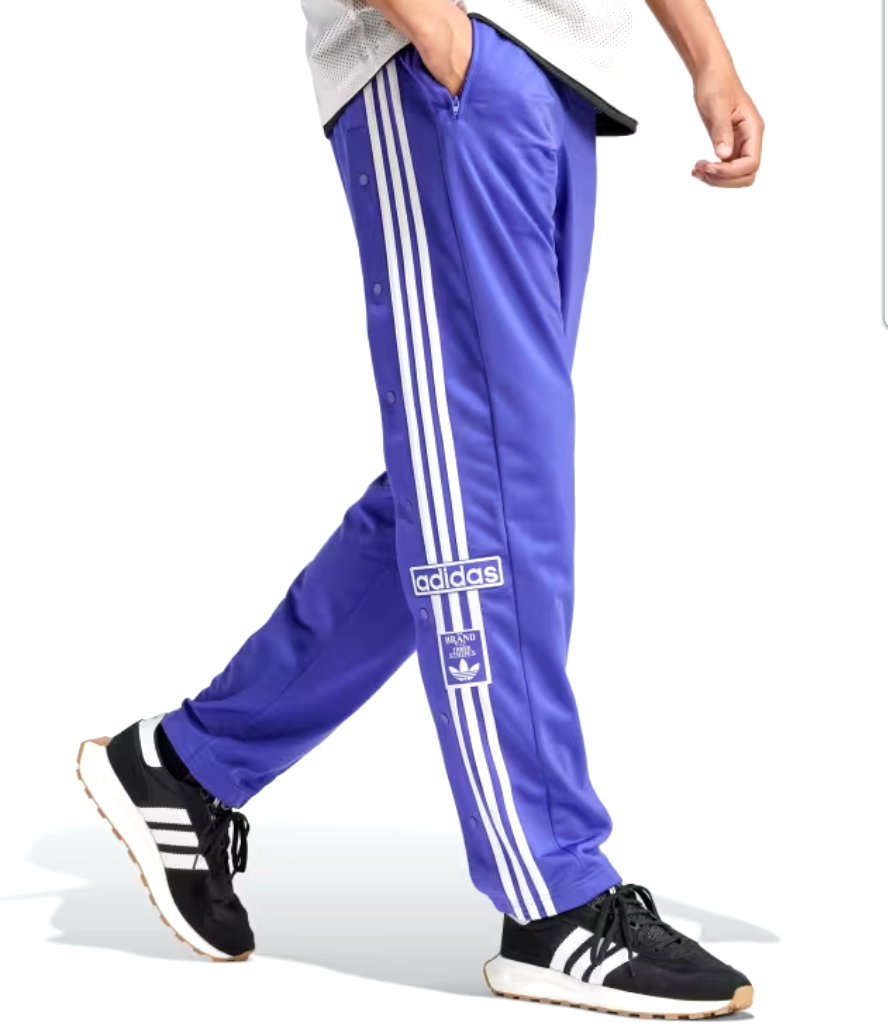 NEW MENS ADIDAS ORIGINALS ADIBREAK BUTTON TRACK PANTS NEW MENS ADIDAS ORIGINALS ADIBREAK BUTTON TRACK PANTS