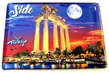 SIDE , ANTALYA, T&Uuml;RKEI - K&Uuml;HLSCHRANKMAGNET-FRIDGE MAGNET-SOUVENIR -1
