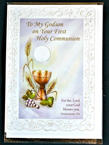 First Communion Greeting Card YOU CHOOSE Niece Nephew Son Daughter Godchild - Picture 7 of 7