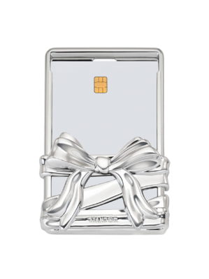 Stand Oil] Bow Card Holder - Silver - Korea | eBay