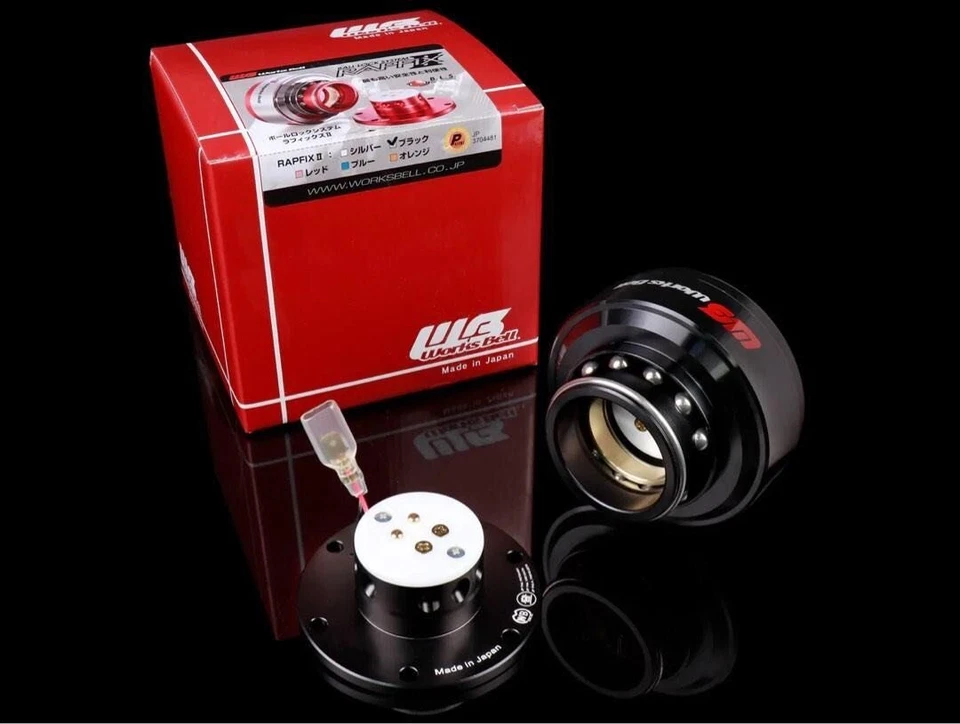 WorksBell RAPFIX II Negro 103020 Liberación Rápida Una Acción Accesorio Jefe Foto 2 de 4