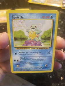 1995 Squirtle Pokemon Card 63 102 Base Set Ebay