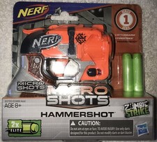 Nerf MicroShots Zombie Strike Hammershot Brand New Fast Shipping USPS