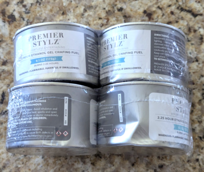 Premier Stylz 2.5 Hour Ethanol Gel Chafing Fuel 4 pack 6.1 oz | eBay