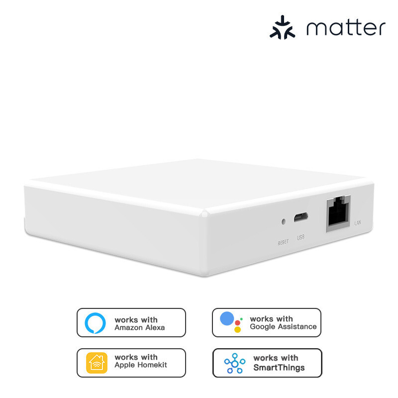 Tuya Zigbee Smart Home Bridge Matter Gateway Hub Siri Voice Control Homekit