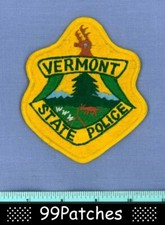 VERMONT STATE POLICE Highway Patrol Shoulder Patch DEER 1B