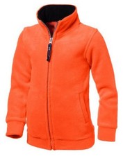 US BASIC Kids Jacke Kinder Fleece Warme Sportjacke Reißverschluss Orange Gr 152