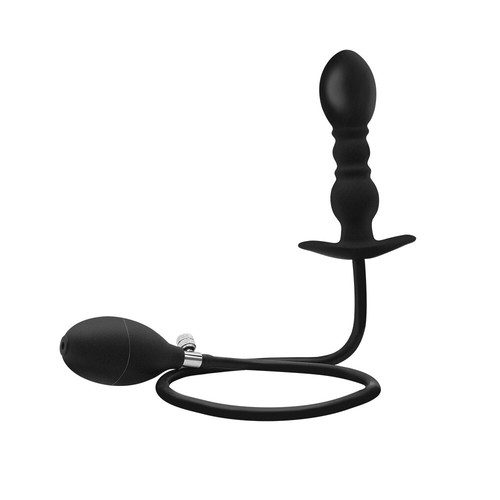 Inflatable Dildo Pump Cock Anal Butt Plug Expandable MetalBall Sex Toy for Women - Picture 9 of 9