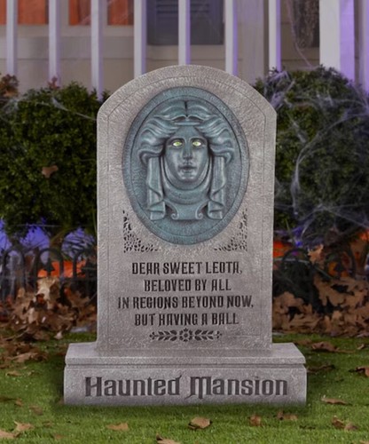 Disney Haunted Mansion Madame Leota Animated Tombstone 2023 Talking 30" HEAVY