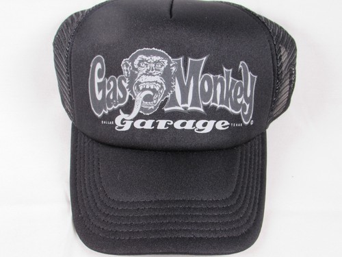 Black Grey Logo Gas Monkey Garage Hat 