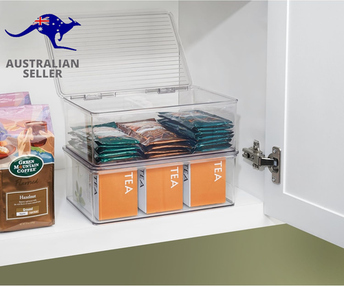 Cabinet/Kitchen Binz Stackable Kitchen Storage Container, Extra Large Plastic St - Picture 5 of 12