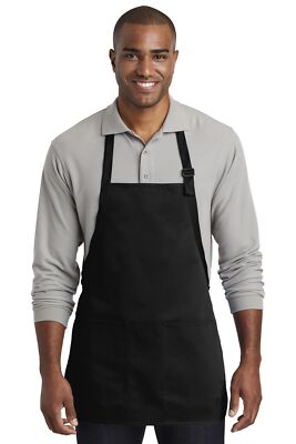 Port Authority Medium-Length Two-Pocket Bib Apron A601