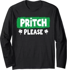Pritch Please Design Please Pritch Green Funny Long Sleeve Tshirt