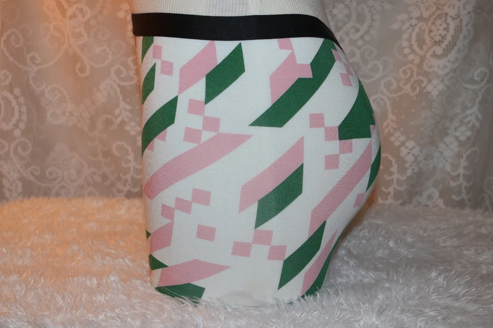 MeUndies Damas Mediano Rosa y Verde Boyshorts Modal Algodón *cantidad limitada* Foto 2 de 4