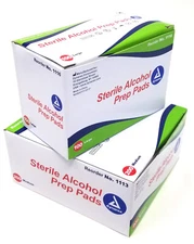 2 DYNAREX Boxes of 100 LARGE + 200 MEDIUM ALCOHOL PREPS PADS SWABS WIPES