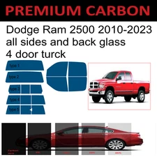 Premium Nano Carbon Window Tint fits Dodge Ram 2500 4d Truck 2010-2023 Precut
