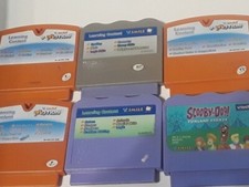 Lot of 6 VTech VSmile Video Game Cartridges, Scooby, Spelling, Math, More