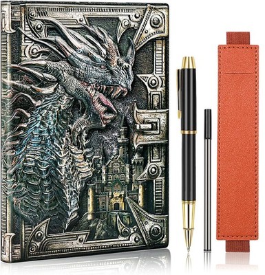 LongLongJin DND dungeon and dragon Notebook 3D Embossed Colorful Dragon 