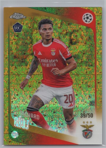 Richard Ríos Gold Mini-Diamonds 2025-26 Topps Chrome UEFA Club #16 Rookie