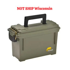 Plano Field Ammo Box, OD Green, Lockable Ammunition Storage Box with Heavy-Duty