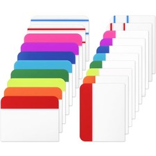 Pieces Tabs 2 Inch Sticky Index Tabs, Writable Repositionable File Tabs 600