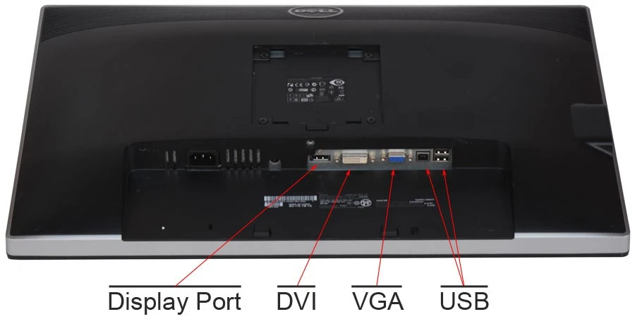 DELL 24" 61cm MONITOR U2412Mb MIT FUß 1920x1200p FULL HD eIPS PANEL SCHARZ M1088 - Bild 3 von 4