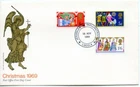 1969 XMAS GREAT BRITAIN QE2 GPO ILLUS. FDC SPECIAL JERUSALEM LINCOLN PMK vgc