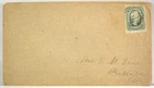 1860s CONFEDERATE CIVIL WAR COVER WITH 10 CENT CONFEDERATE STAMP CSA #12-AD #1