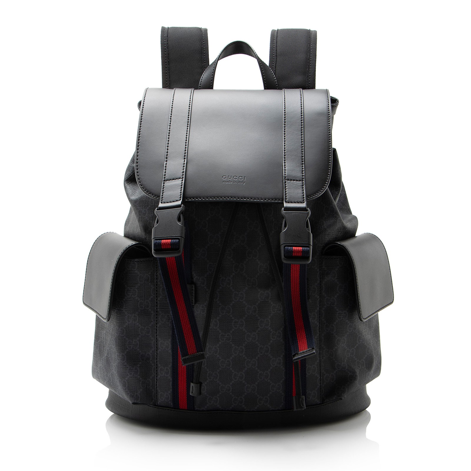 Gucci GG Supreme Medium Flap Backpack