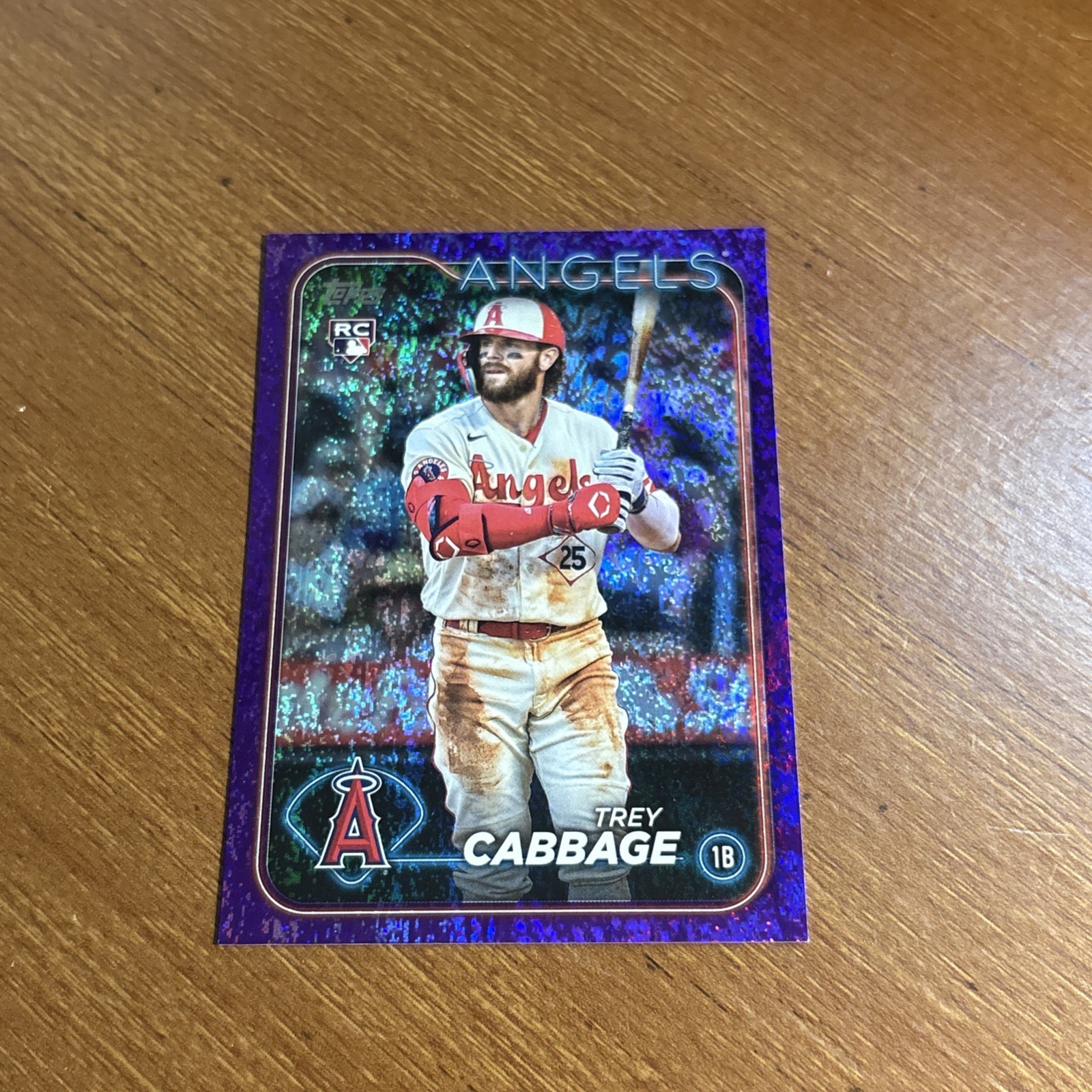 2024 Topps Series 1 - Trey Cabbage #321 Purple Holofoil /799 (RC)
