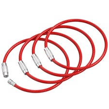 Silipac Stainless Steel Wire Keychain Cable, Twist-Lock 6.3" 16 cm 2mm  