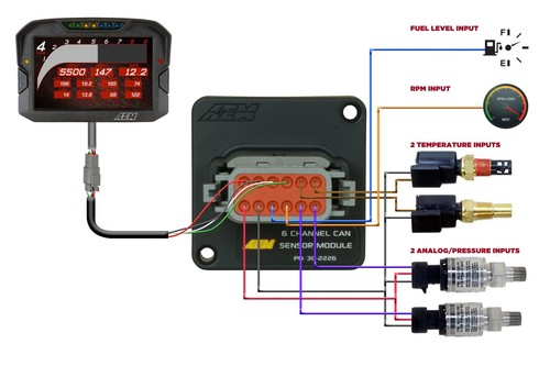 AEM 30-2226 CAN Module - 6 Channel - Picture 6 of 6
