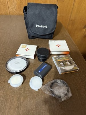 Camera Parts Lot Polaroid Bag Hoya Uv Filters Viko Tele Conversion Lens Etc