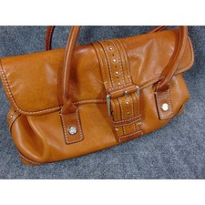 Michael Kors Shoulder Bag Tan Leather Studded...