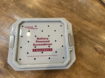 Synthes Maxillofacial Battery Powered Screwdriver Box EMPTY BOX ONLY