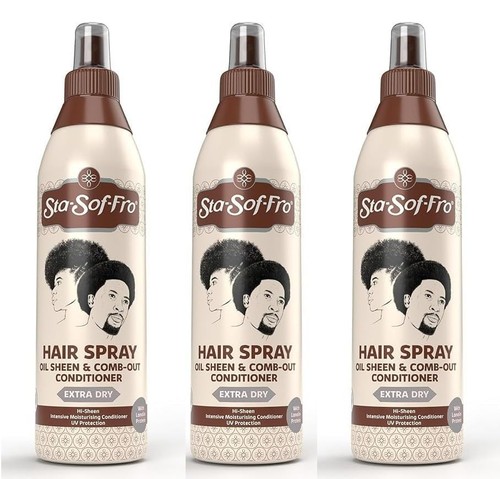 Hair & Scalp Spray Comb Out Conditioner with Lanolin, Extra Dry (3 Pack 250mL)