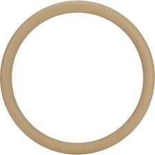 Beige Leather Steering Wheel Wrap