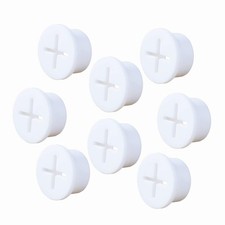 8 Pack Cable Cord Grommet 3/4 Inch Flexible Wire Rubber Grommets for White