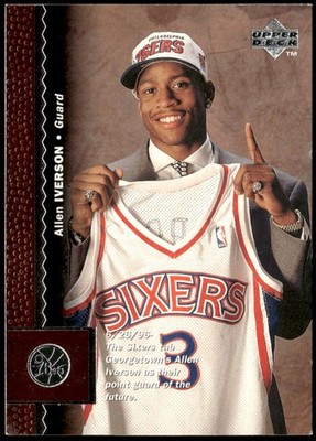 1996-97 Upper Deck #91 Allen Iverson Rookie E1