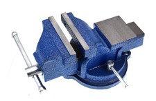 Schraubstock 100 mm drehbar 360° mit Amboss Werkbank Werkbankschraubstock