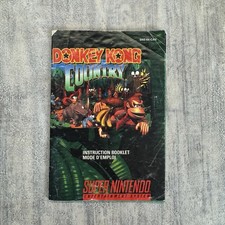 Donkey Kong Country Super Nintendo 1994 SNES Authentic Instruction Manual Only