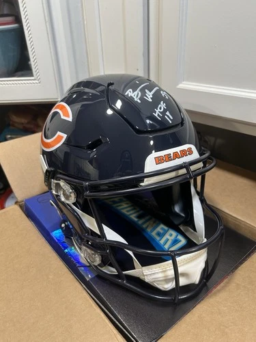 Brian Urlacher Autographed Bears Speedflex Helmet With “HOF 18” Inscription BAS