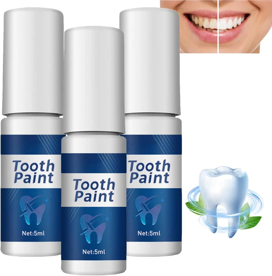 OUMUN 3PCS Instant Teeth Whitening Essence Gel - Whitening Paint for Teeth, Stain