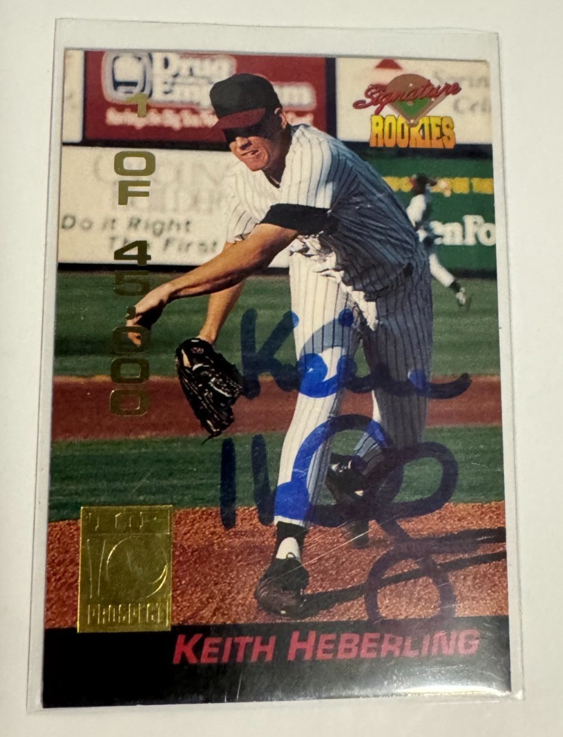 1994 Classic &Signature Rookies Signed Keith Heberling - MLB Yankees - Autograph