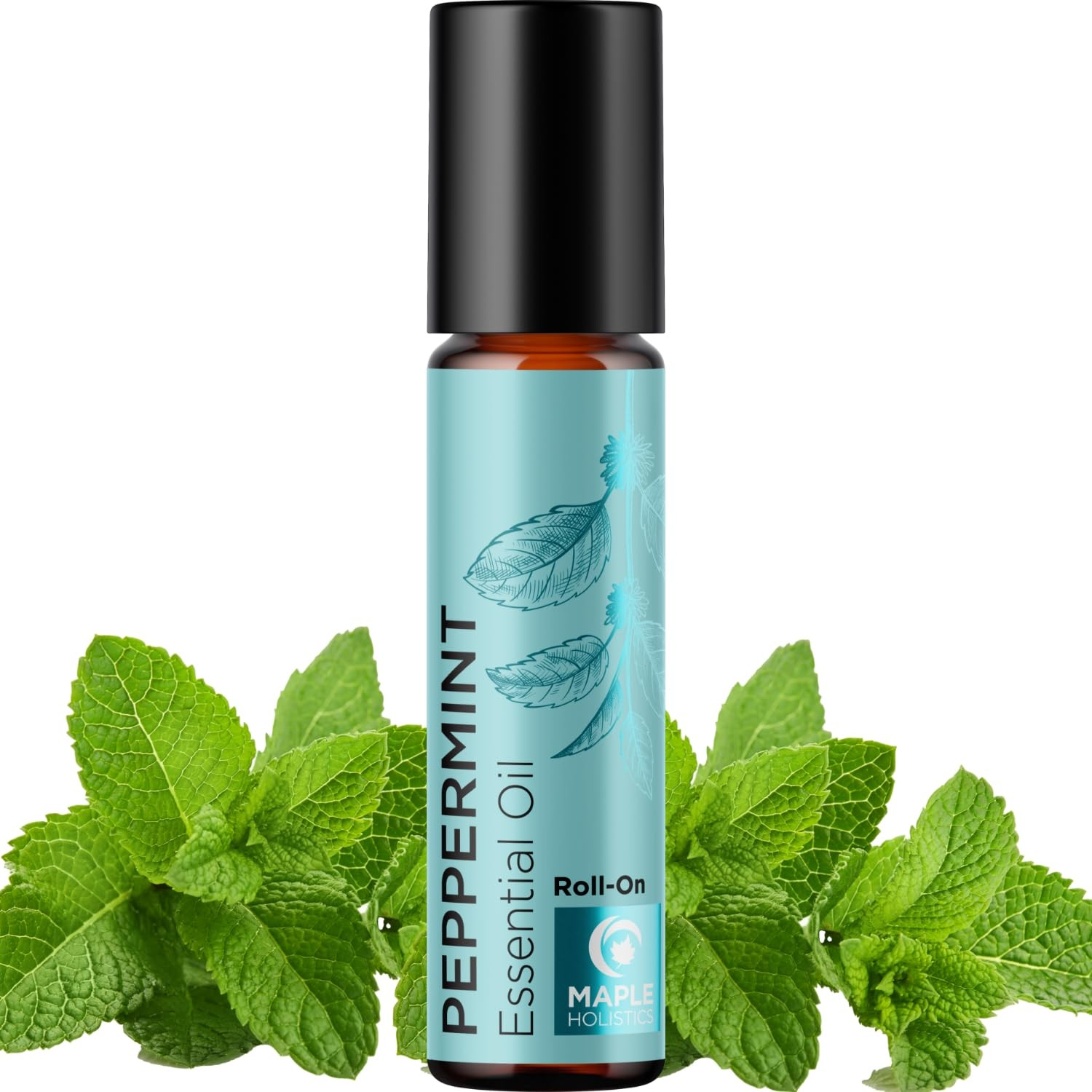 Roll On - Pure Peppermint Rollerball Essential Oil Aromather