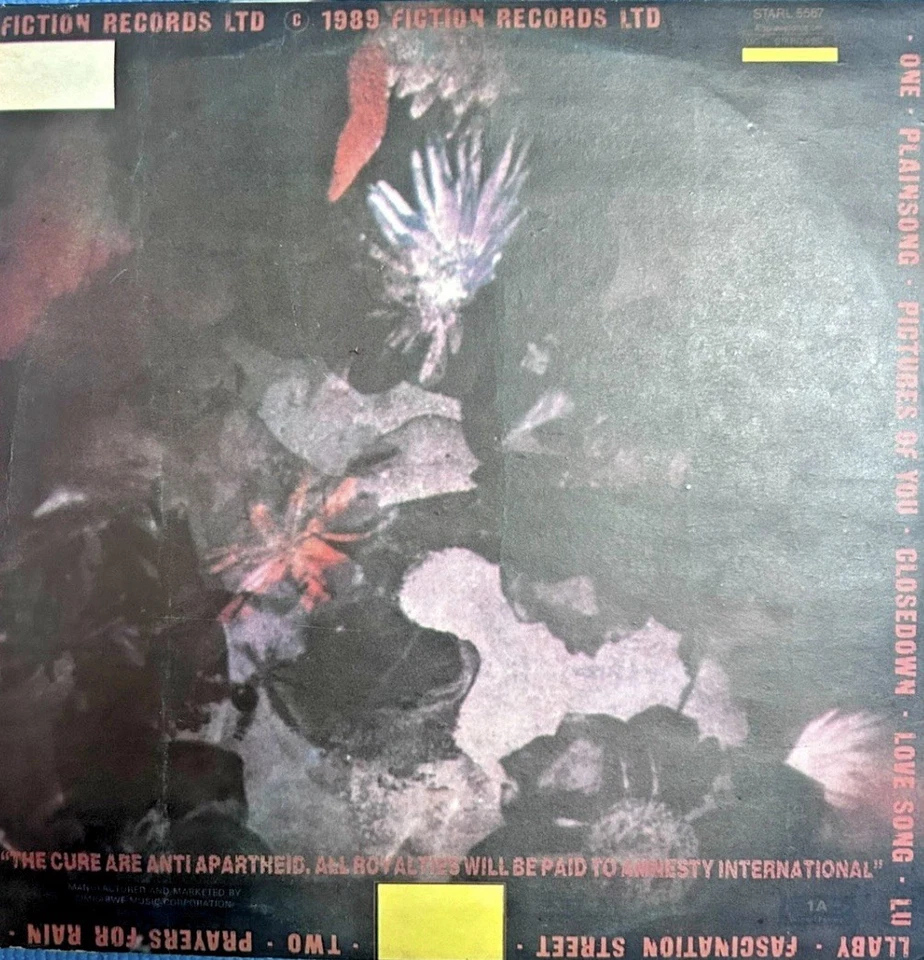The Cure Rare Zimbabwe Release Of Disintegration In Near Mint Condition - Image 2 of 4
