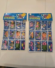 (2) Sets - Vintage Star Warrior 3D puffy Stickers 1979