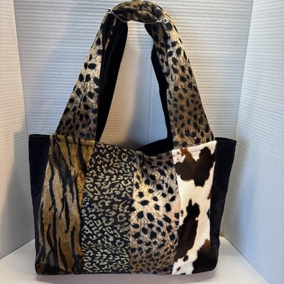 Animal print large tote bag cloth unbranded Preowned In Excellent Condition!!!